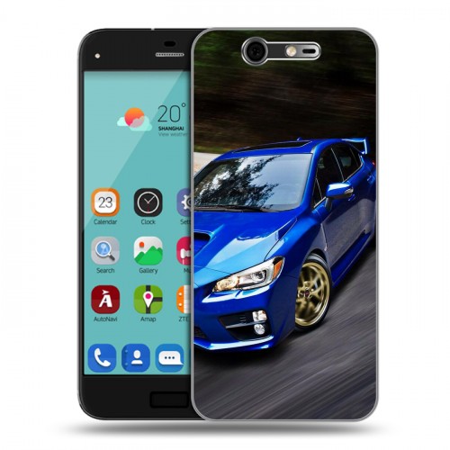 Дизайнерский силиконовый чехол для ZTE Blade S7 Subaru