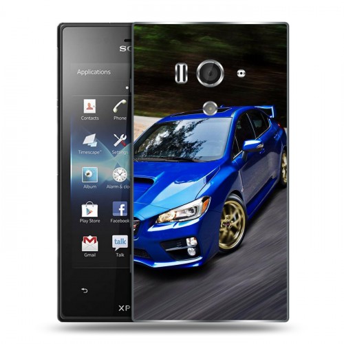 Дизайнерский пластиковый чехол для Sony Xperia acro S Subaru