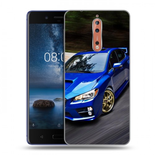 Дизайнерский пластиковый чехол для Nokia 8 Subaru