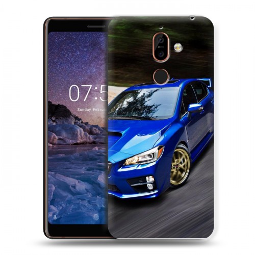 Дизайнерский пластиковый чехол для Nokia 7 Plus Subaru