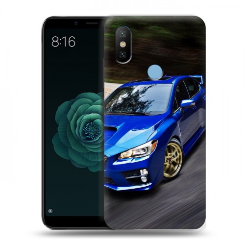 Дизайнерский силиконовый чехол для Xiaomi Mi A2 Subaru