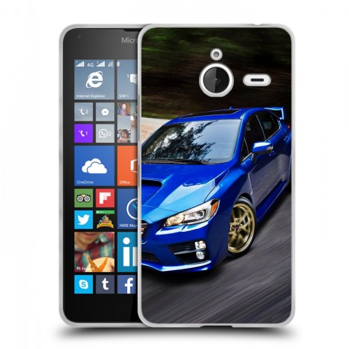 Дизайнерский пластиковый чехол для Microsoft Lumia 640 XL Subaru