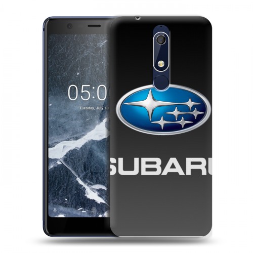 Дизайнерский пластиковый чехол для Nokia 5.1 Subaru