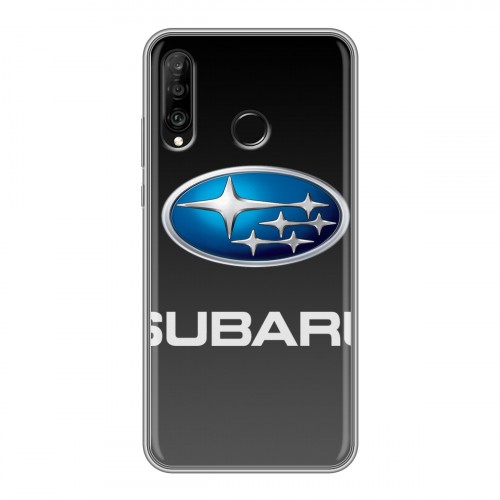 Дизайнерский силиконовый чехол для Huawei P30 Lite Subaru