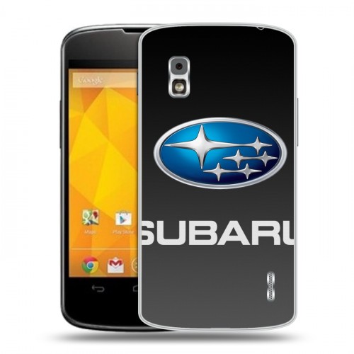 Дизайнерский пластиковый чехол для LG Google Nexus 4 Subaru