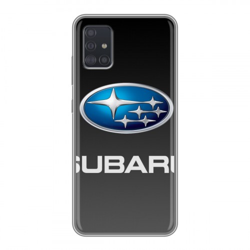 Дизайнерский силиконовый чехол для Samsung Galaxy A51 Subaru