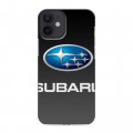 Дизайнерский силиконовый с усиленными углами чехол для Iphone 12 Mini Subaru