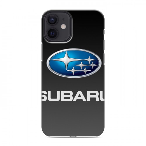 Дизайнерский силиконовый с усиленными углами чехол для Iphone 12 Mini Subaru
