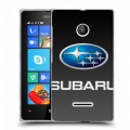 Дизайнерский пластиковый чехол для Microsoft Lumia 435 Subaru