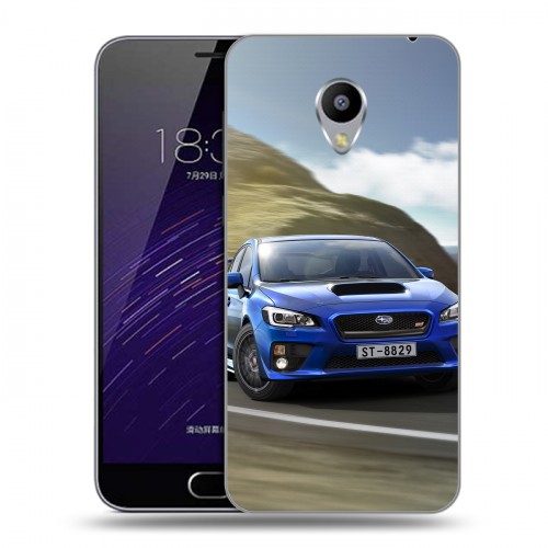 Дизайнерский силиконовый чехол для Meizu M3s Mini Subaru