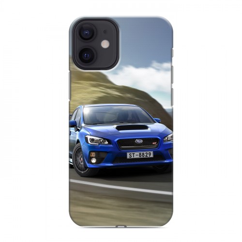 Дизайнерский силиконовый с усиленными углами чехол для Iphone 12 Mini Subaru