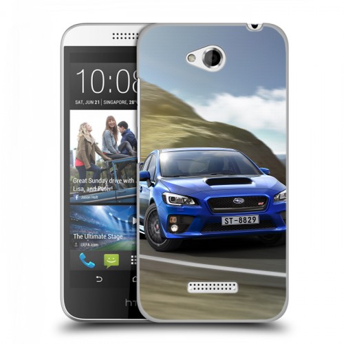 Дизайнерский пластиковый чехол для HTC Desire 616 Subaru