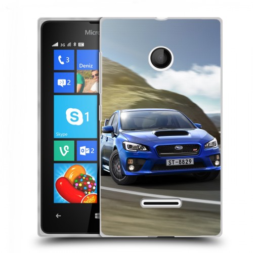 Дизайнерский пластиковый чехол для Microsoft Lumia 435 Subaru