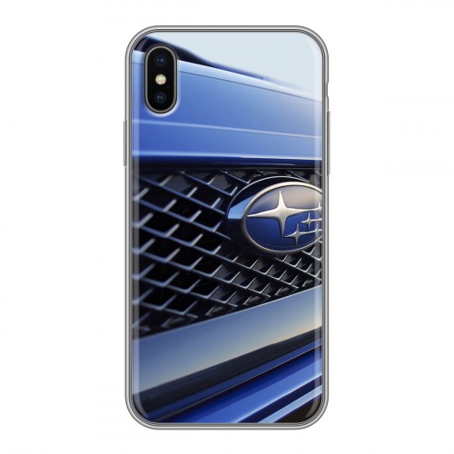 Дизайнерский силиконовый чехол для Iphone x10 Subaru