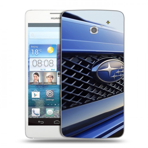 Дизайнерский пластиковый чехол для Huawei Ascend D2 Subaru