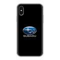 Дизайнерский силиконовый чехол для Iphone x10 Subaru