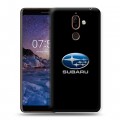 Дизайнерский пластиковый чехол для Nokia 7 Plus Subaru