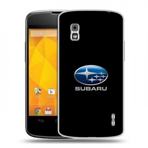 Дизайнерский пластиковый чехол для LG Google Nexus 4 Subaru