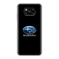 Дизайнерский силиконовый с усиленными углами чехол для Xiaomi Poco X3 Subaru