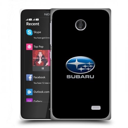 Дизайнерский пластиковый чехол для Nokia X Subaru