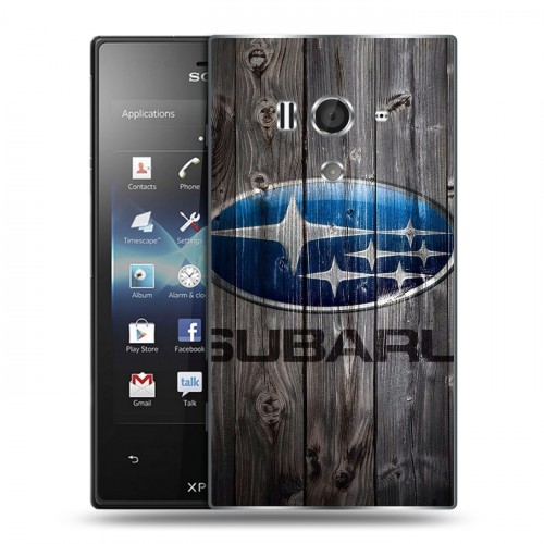 Дизайнерский пластиковый чехол для Sony Xperia acro S Subaru