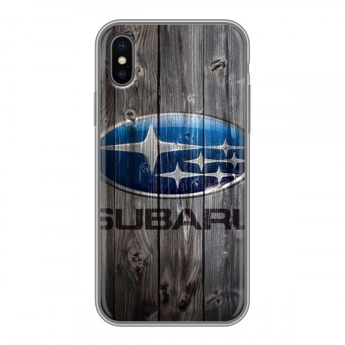 Дизайнерский силиконовый чехол для Iphone x10 Subaru