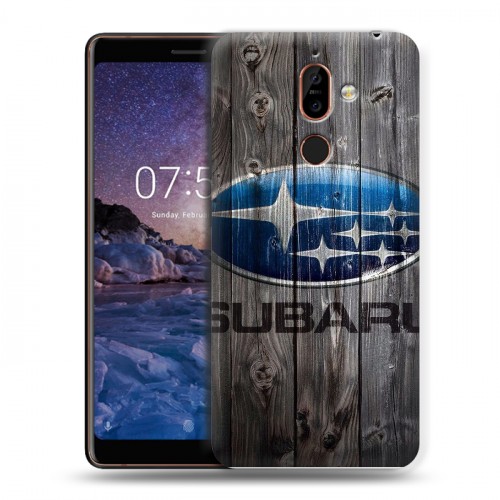 Дизайнерский пластиковый чехол для Nokia 7 Plus Subaru