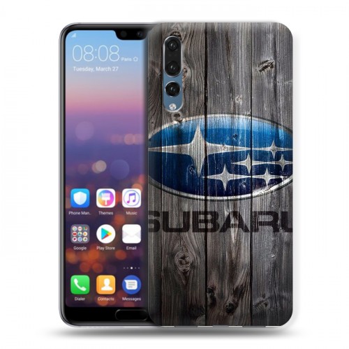 Дизайнерский силиконовый с усиленными углами чехол для Huawei P20 Pro Subaru