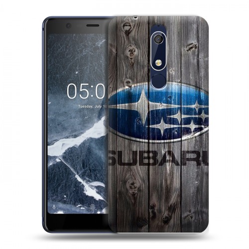 Дизайнерский пластиковый чехол для Nokia 5.1 Subaru