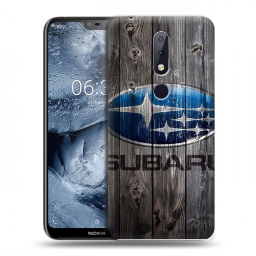 Дизайнерский пластиковый чехол для Nokia 6.1 Plus Subaru