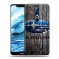 Дизайнерский пластиковый чехол для Nokia 5.1 Plus Subaru