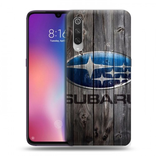 Дизайнерский силиконовый с усиленными углами чехол для Xiaomi Mi9 Subaru