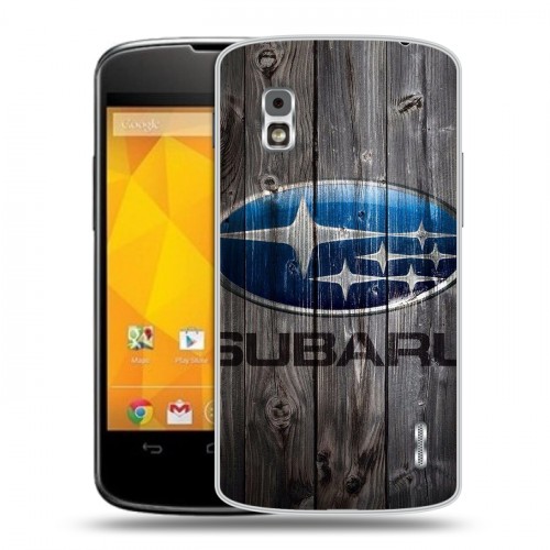 Дизайнерский пластиковый чехол для LG Google Nexus 4 Subaru