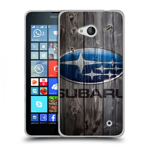 Дизайнерский пластиковый чехол для Microsoft Lumia 640 Subaru