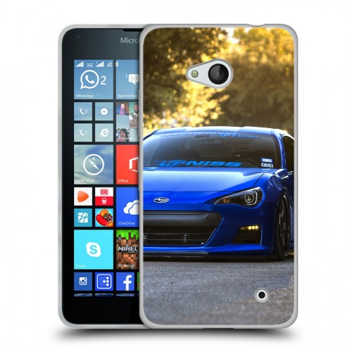 Дизайнерский силиконовый чехол для Microsoft Lumia 640 Subaru