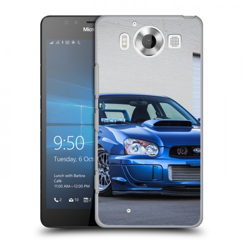 Дизайнерский пластиковый чехол для Microsoft Lumia 950 Subaru