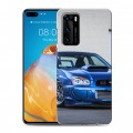 Дизайнерский силиконовый с усиленными углами чехол для Huawei P40 Subaru