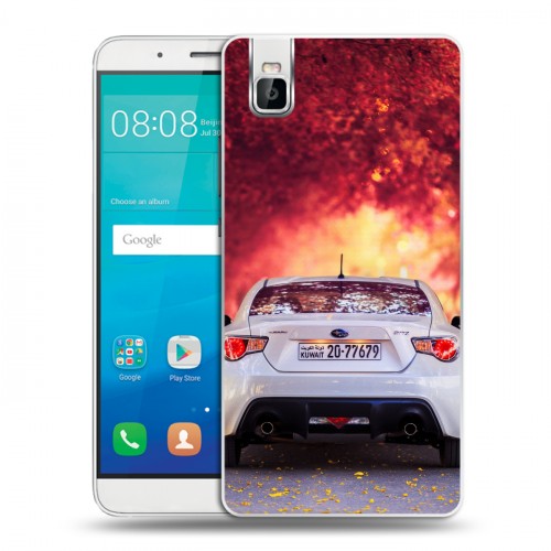 Дизайнерский пластиковый чехол для Huawei ShotX Subaru