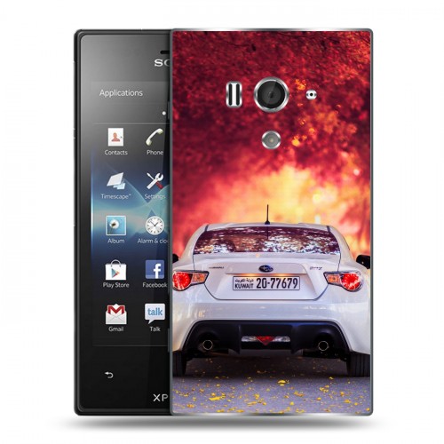 Дизайнерский пластиковый чехол для Sony Xperia acro S Subaru