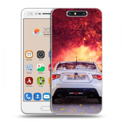 Дизайнерский пластиковый чехол для ZTE Blade V8 Subaru