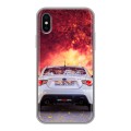 Дизайнерский силиконовый чехол для Iphone x10 Subaru