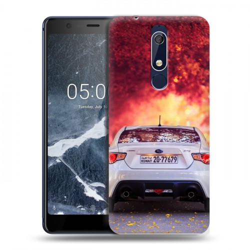 Дизайнерский пластиковый чехол для Nokia 5.1 Subaru