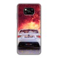 Дизайнерский силиконовый с усиленными углами чехол для Xiaomi Poco X3 Subaru