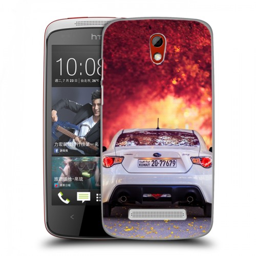 Дизайнерский пластиковый чехол для HTC Desire 500 Subaru