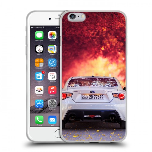 Дизайнерский силиконовый чехол для Iphone 6 Plus/6s Plus Subaru