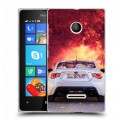 Дизайнерский пластиковый чехол для Microsoft Lumia 435 Subaru