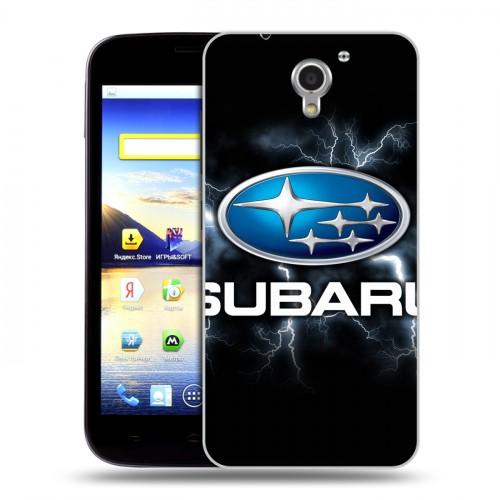 Дизайнерский пластиковый чехол для ZTE Blade A510 Subaru