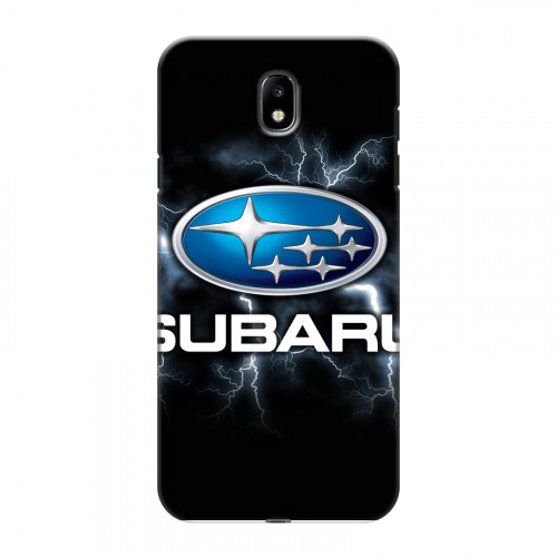 Дизайнерский силиконовый с усиленными углами чехол для Samsung Galaxy J7 (2017) Subaru
