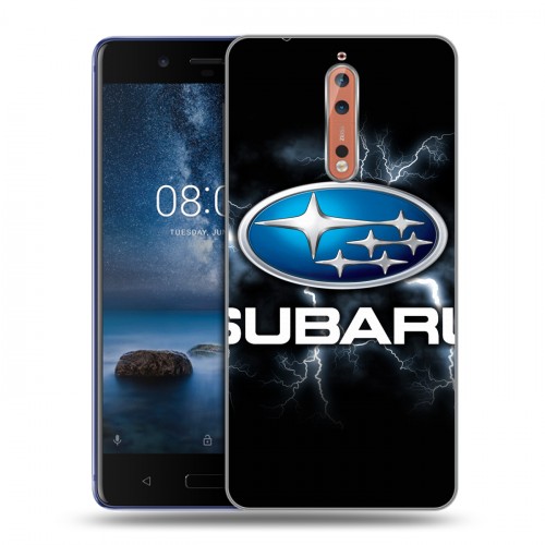 Дизайнерский пластиковый чехол для Nokia 8 Subaru