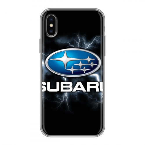 Дизайнерский силиконовый чехол для Iphone x10 Subaru